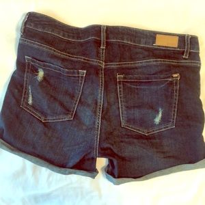 Garage favorite shorts- dark denim, distressed